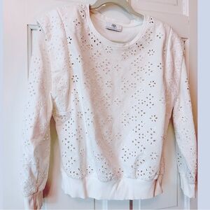 Le Temps Des Cerises White Crewneck Sweatshirt